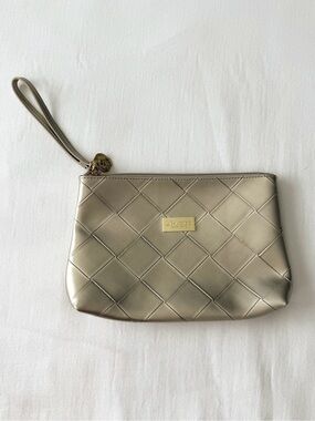 Shiseido Gold Makeup Bag